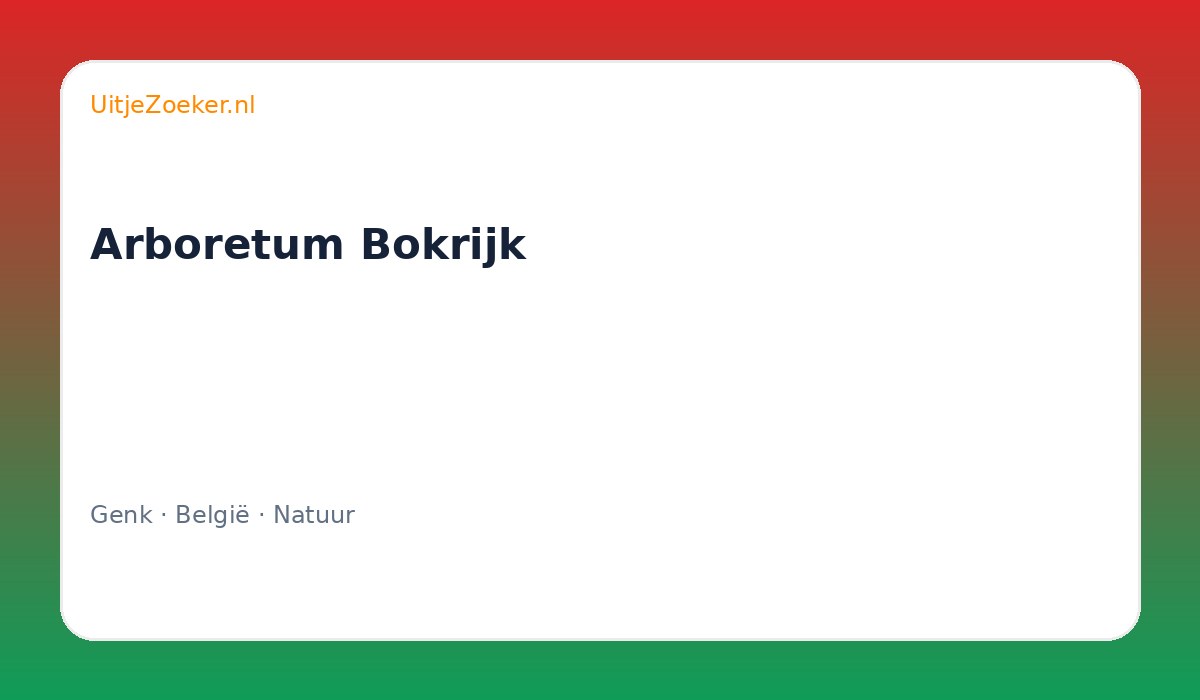 Arboretum Bokrijk