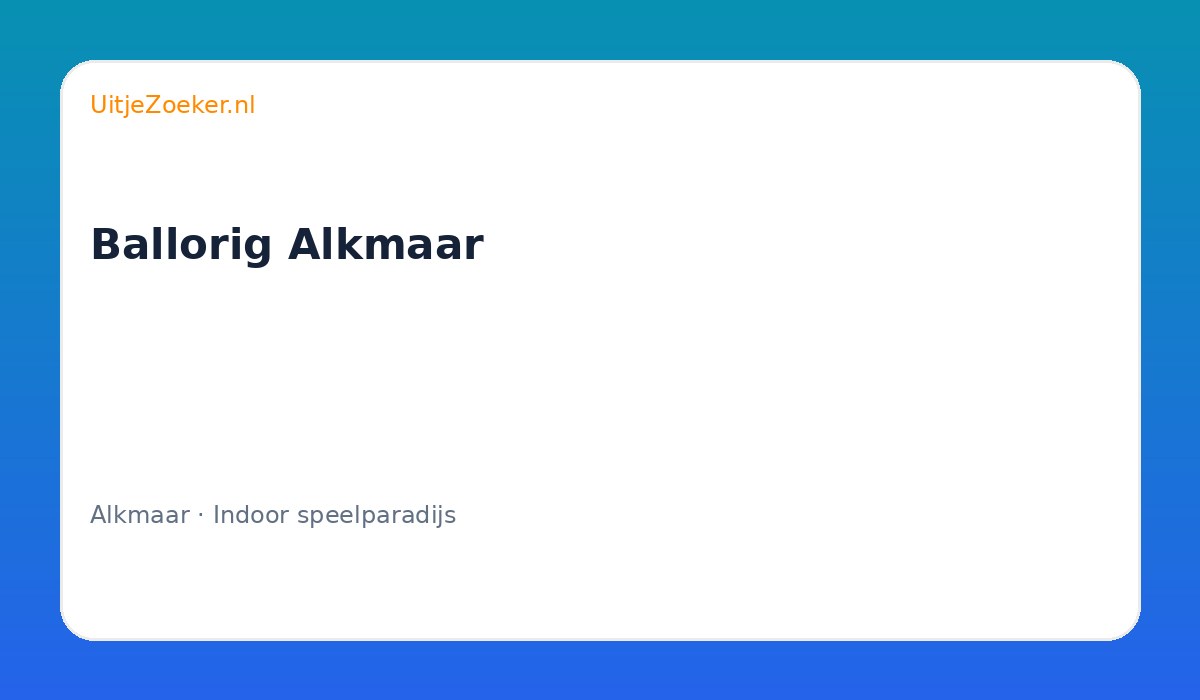 Ballorig Alkmaar