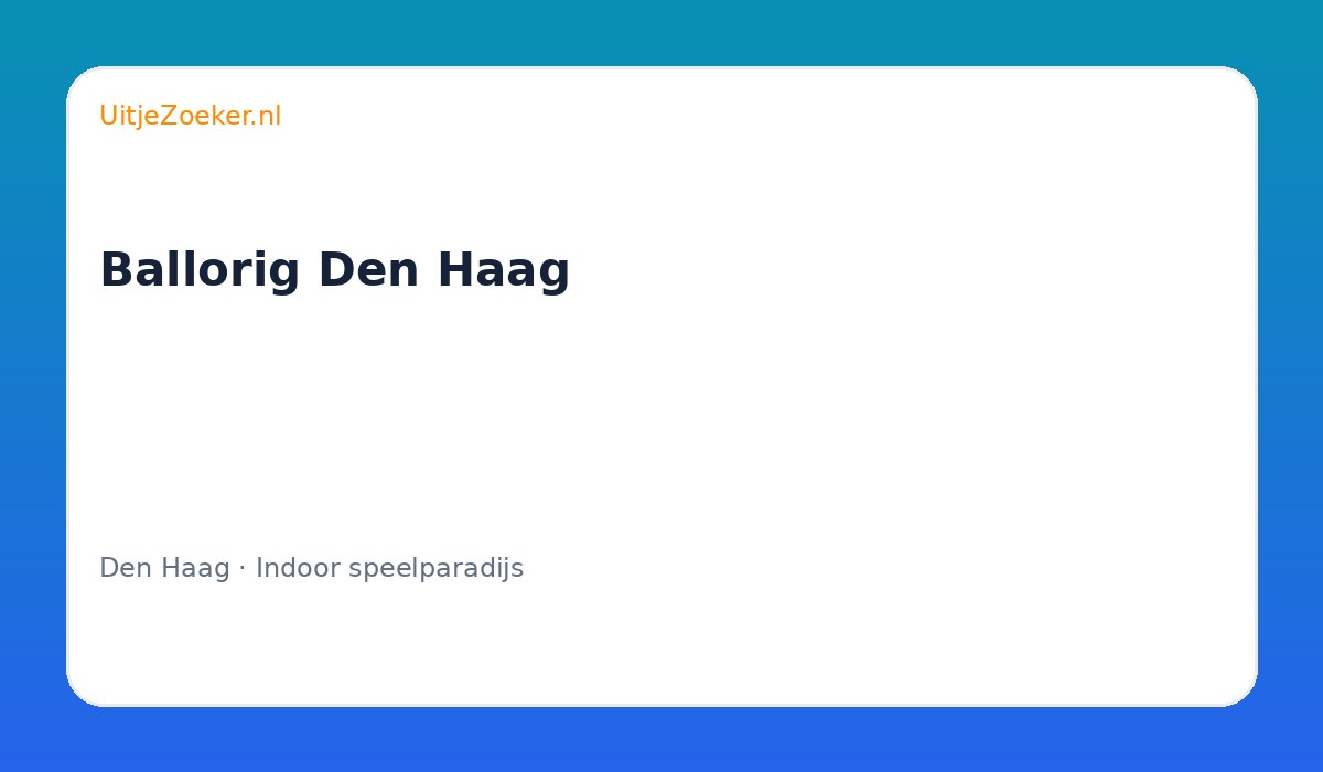 Ballorig Den Haag
