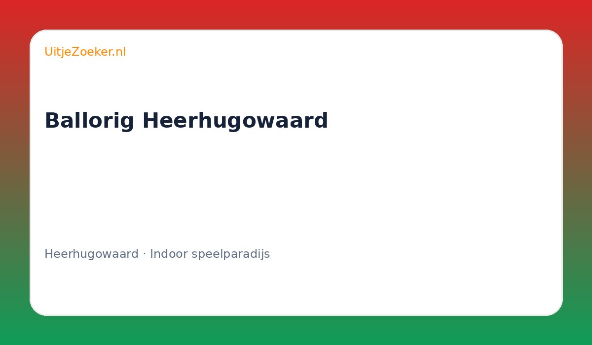 Ballorig Heerhugowaard