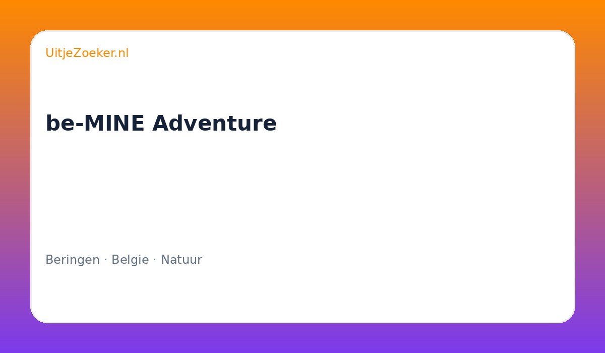 be-MINE Adventure