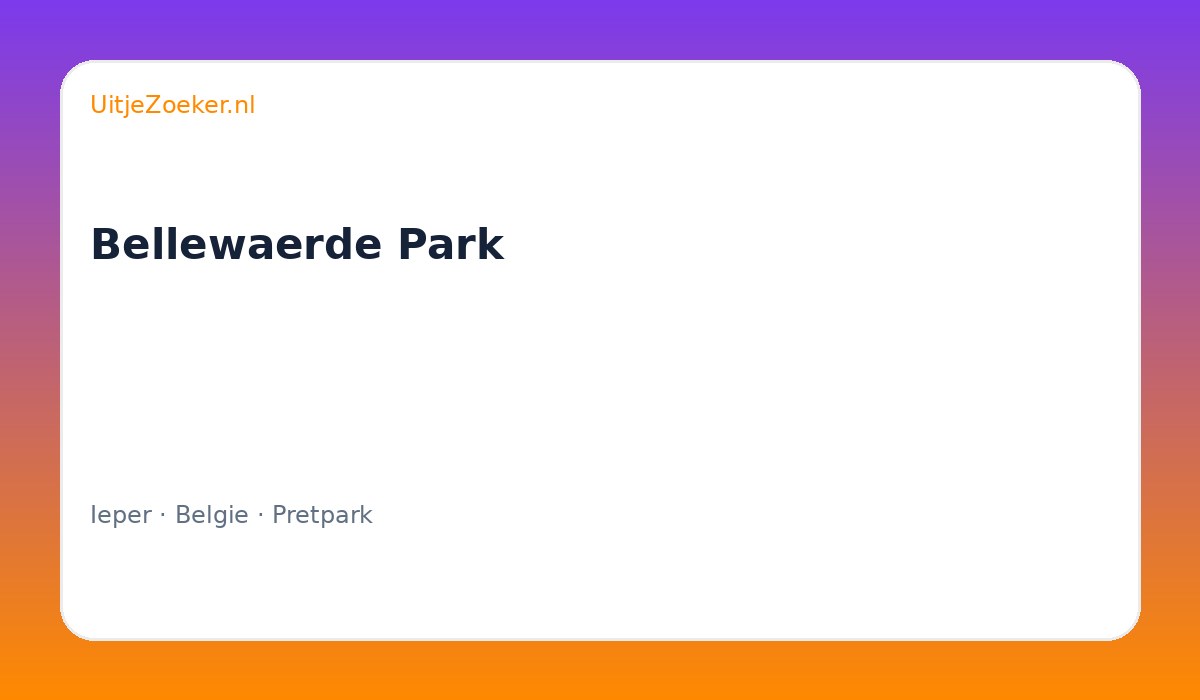 Bellewaerde Park