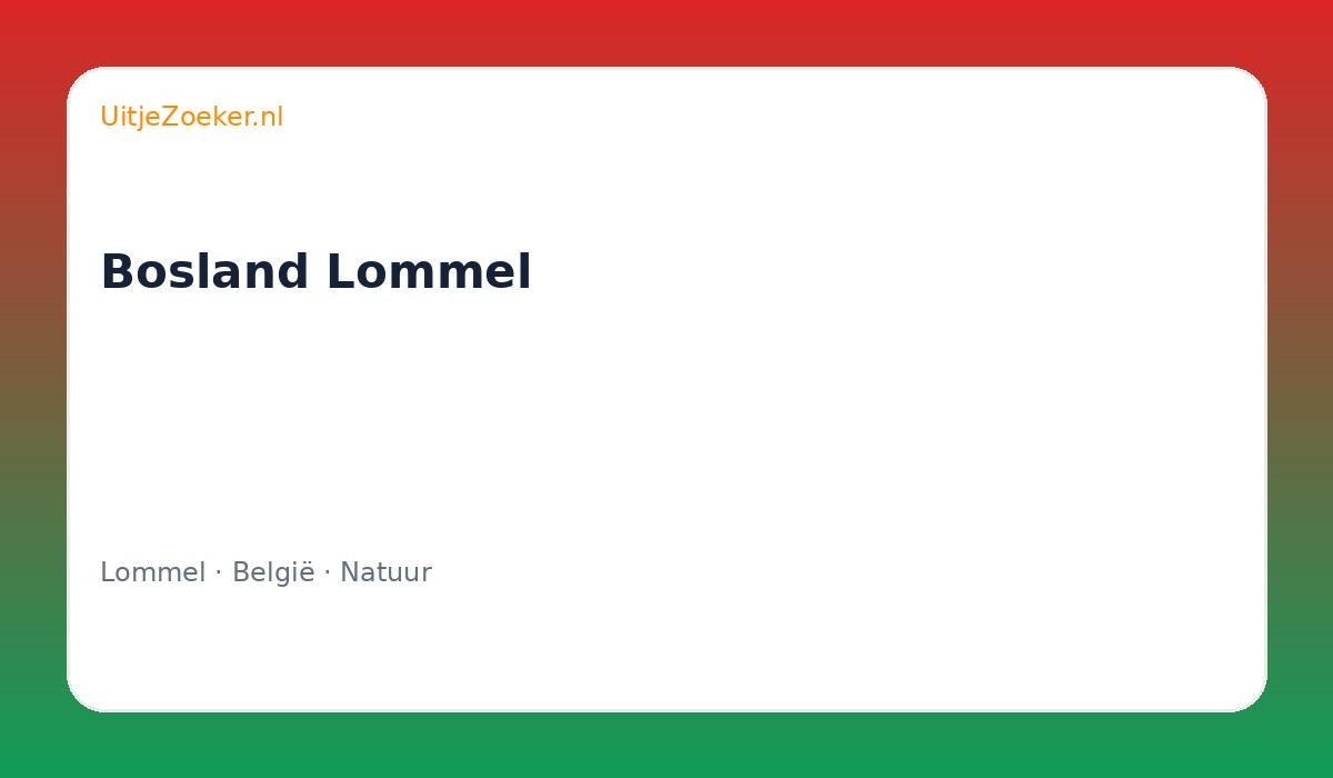Bosland Lommel