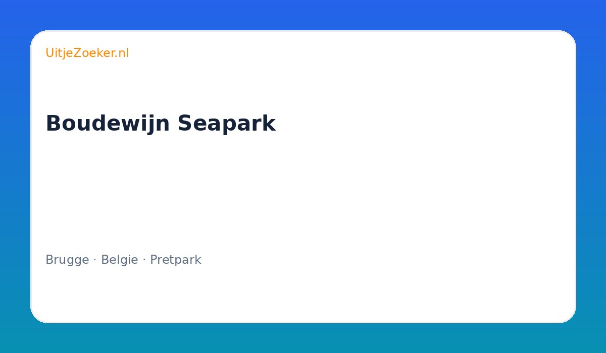 Boudewijn Seapark