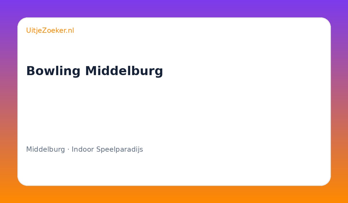 Bowling Middelburg