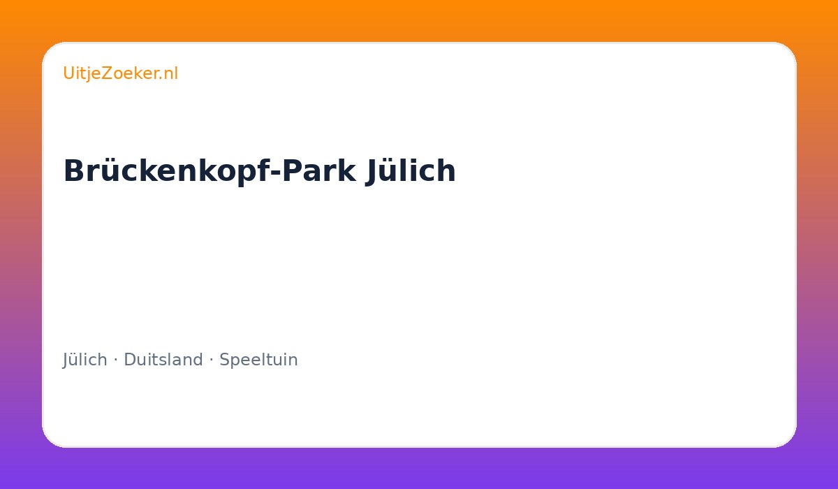 Brückenkopf-Park Jülich