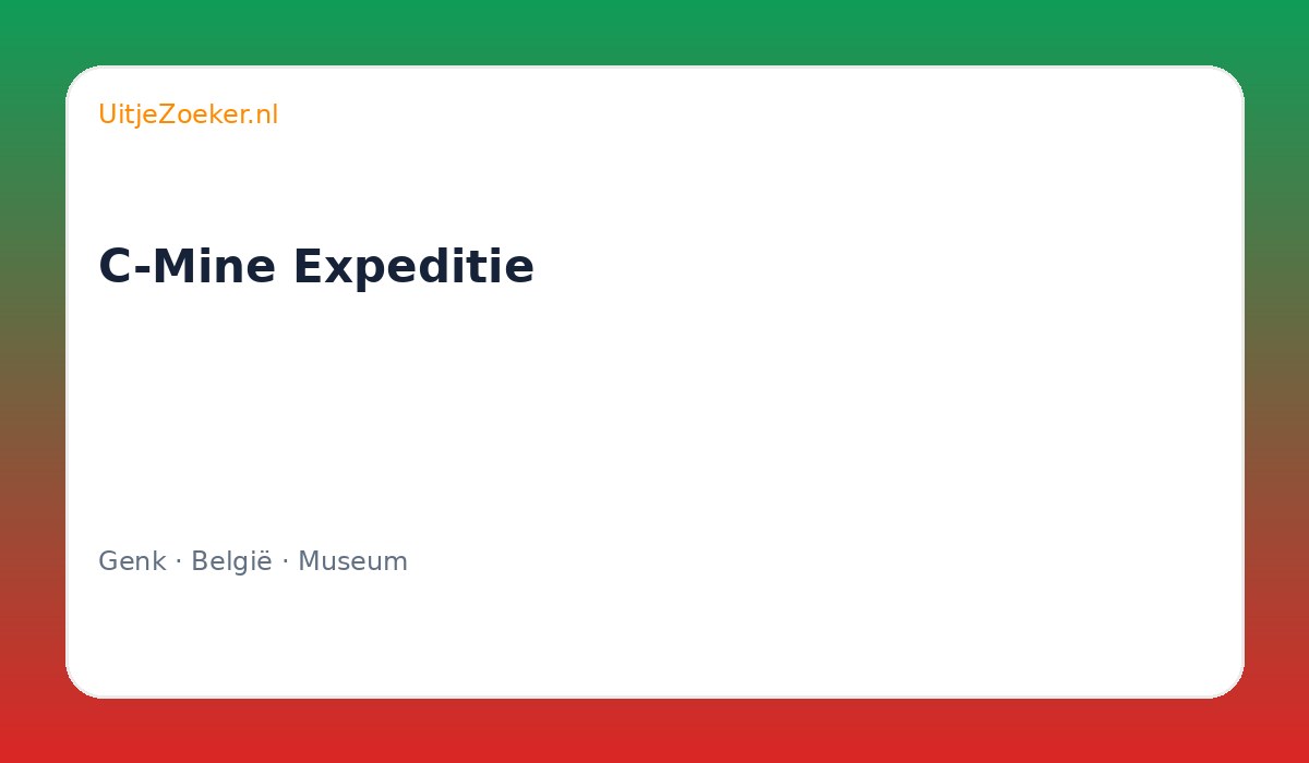 C-Mine Expeditie