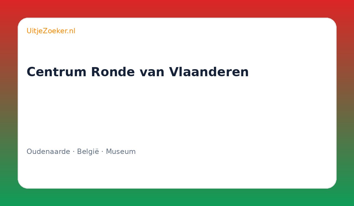 Centrum Ronde van Vlaanderen