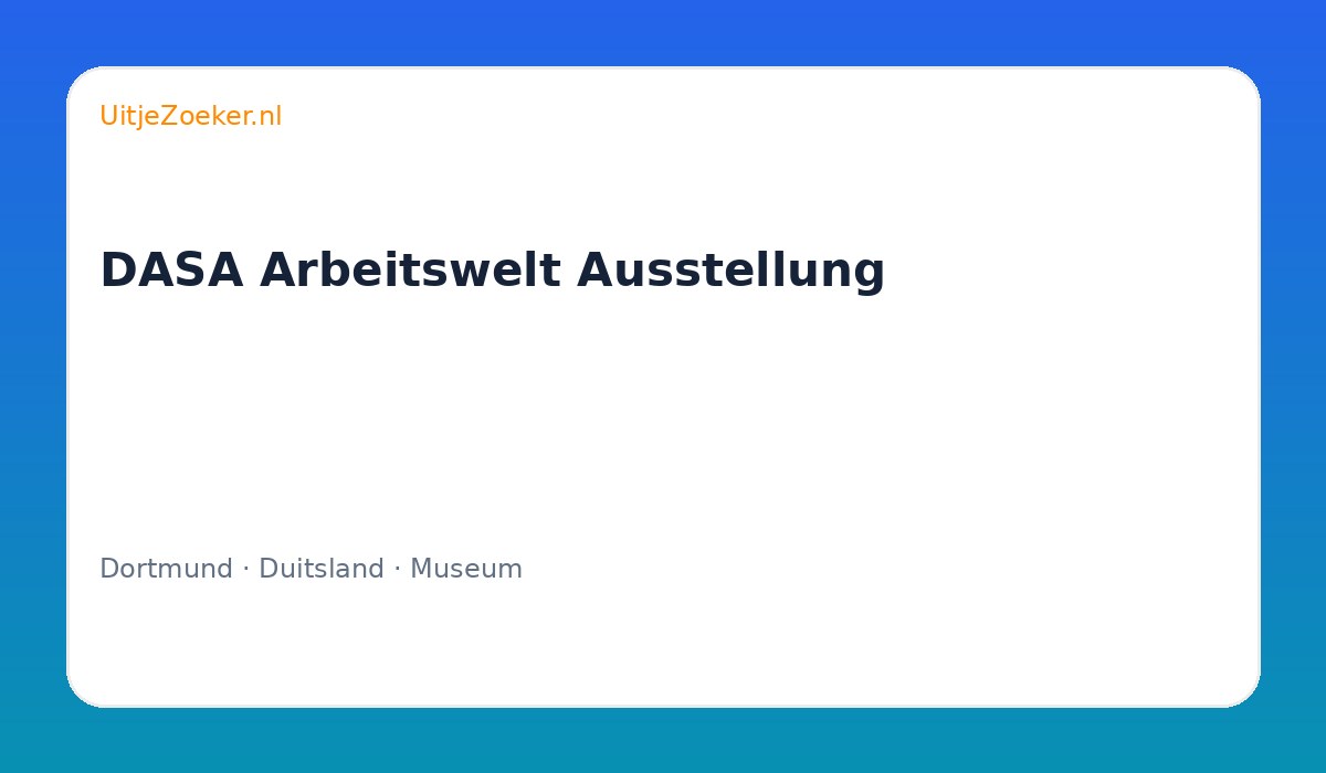 DASA Arbeitswelt Ausstellung