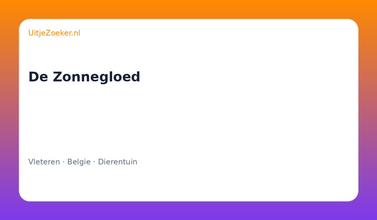 De Zonnegloed
