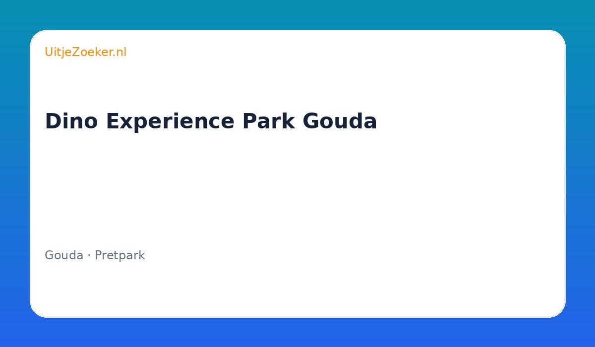 Dino Experience Park Gouda