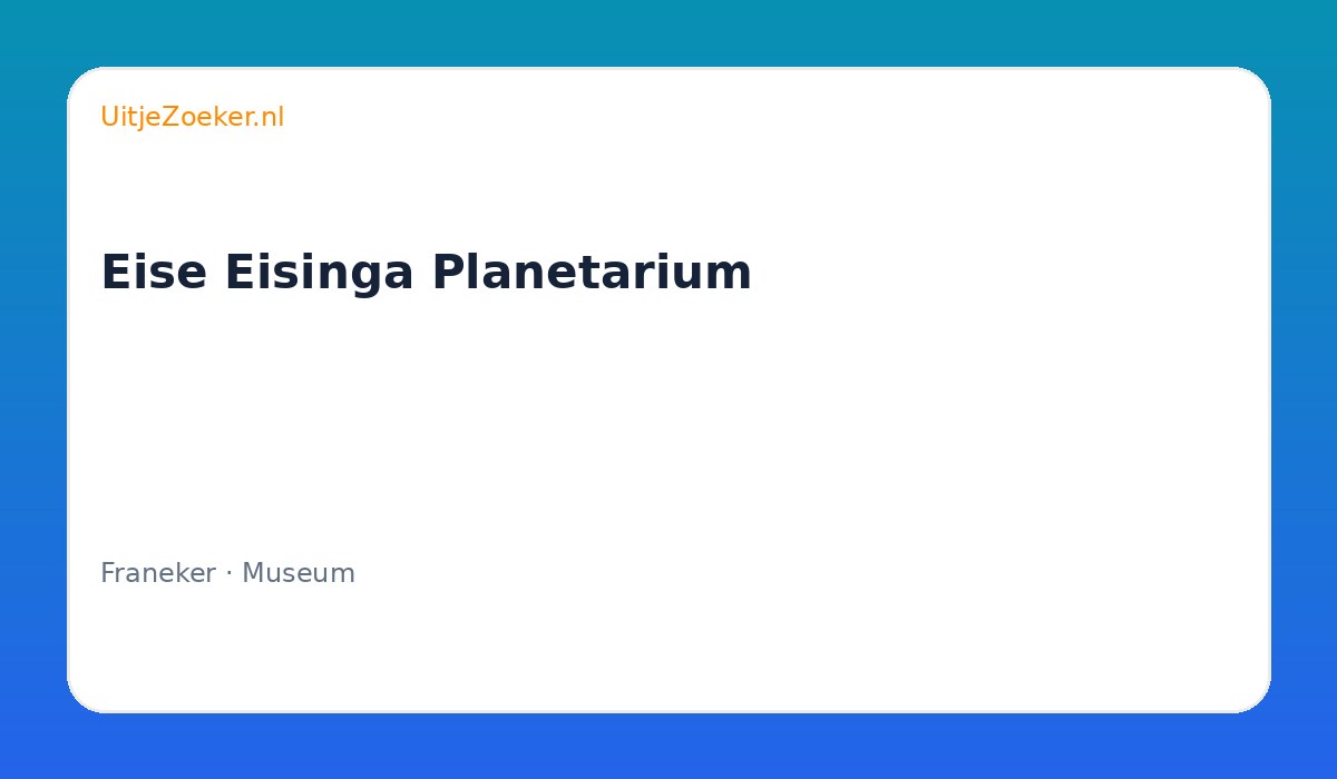 Eise Eisinga Planetarium