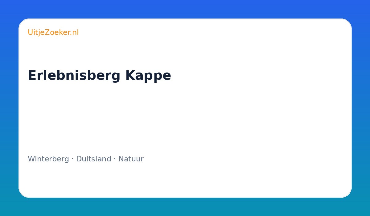 Erlebnisberg Kappe