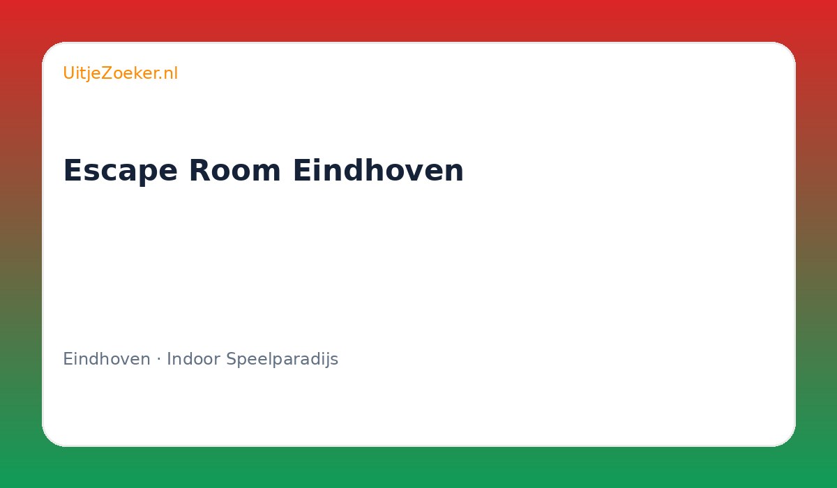 Escape Room Eindhoven