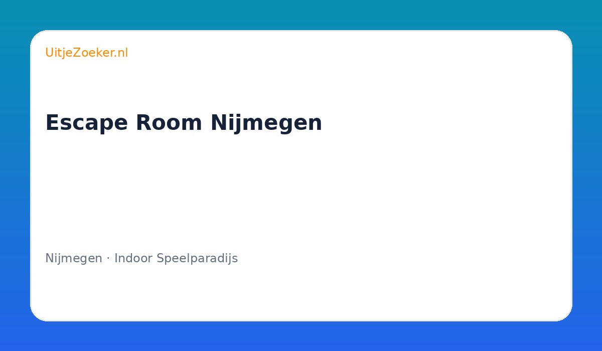 Escape Room Nijmegen
