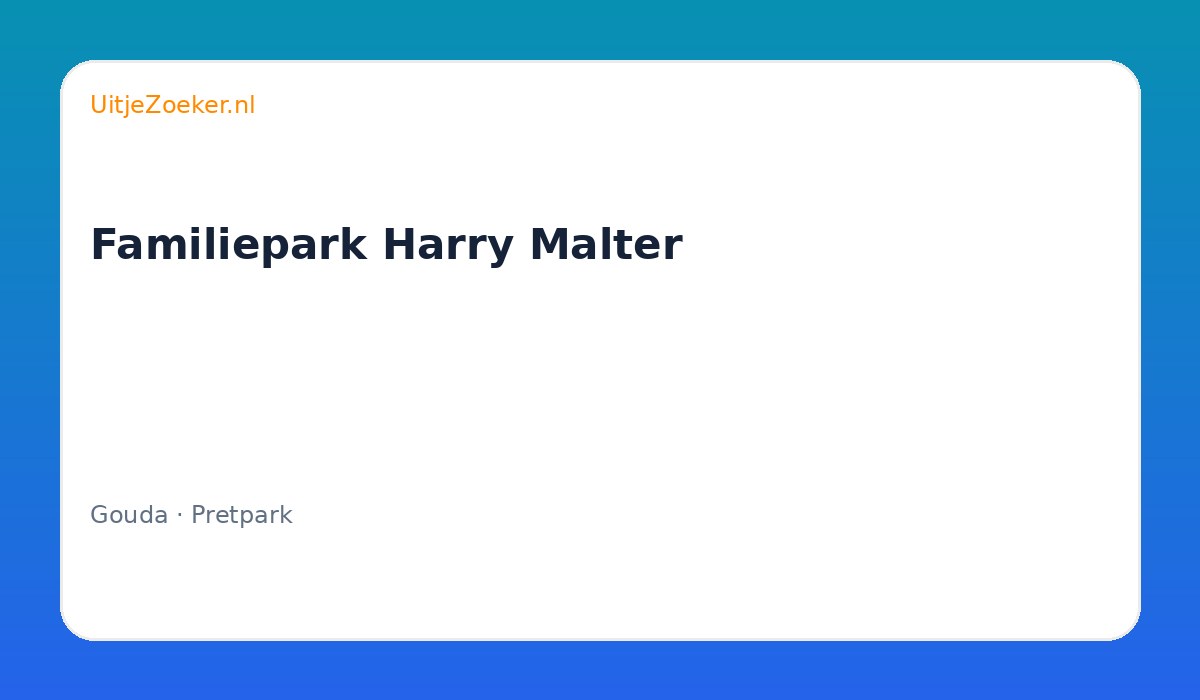 Familiepark Harry Malter