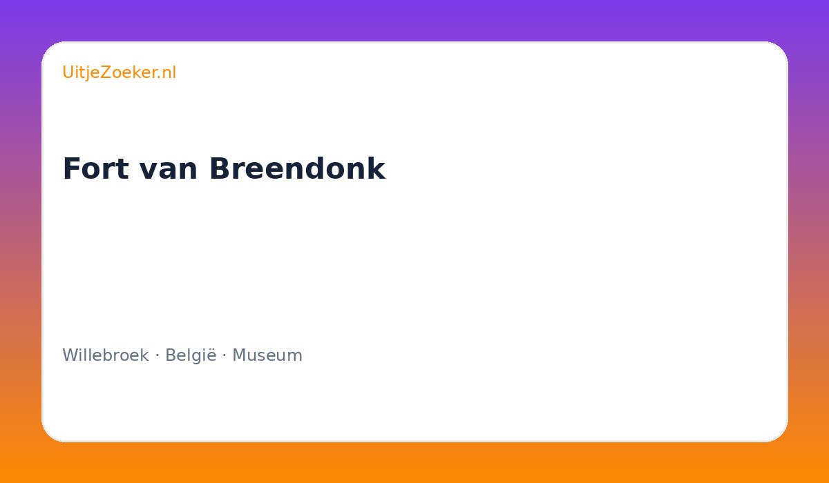 Fort van Breendonk