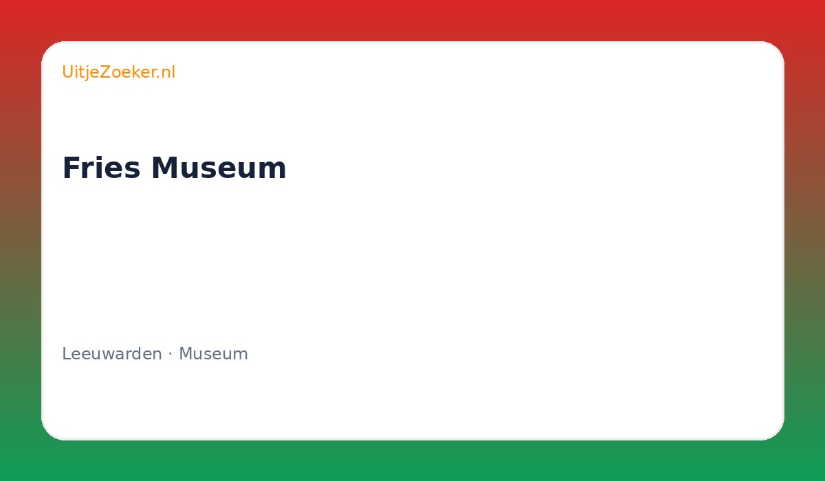 Fries Museum