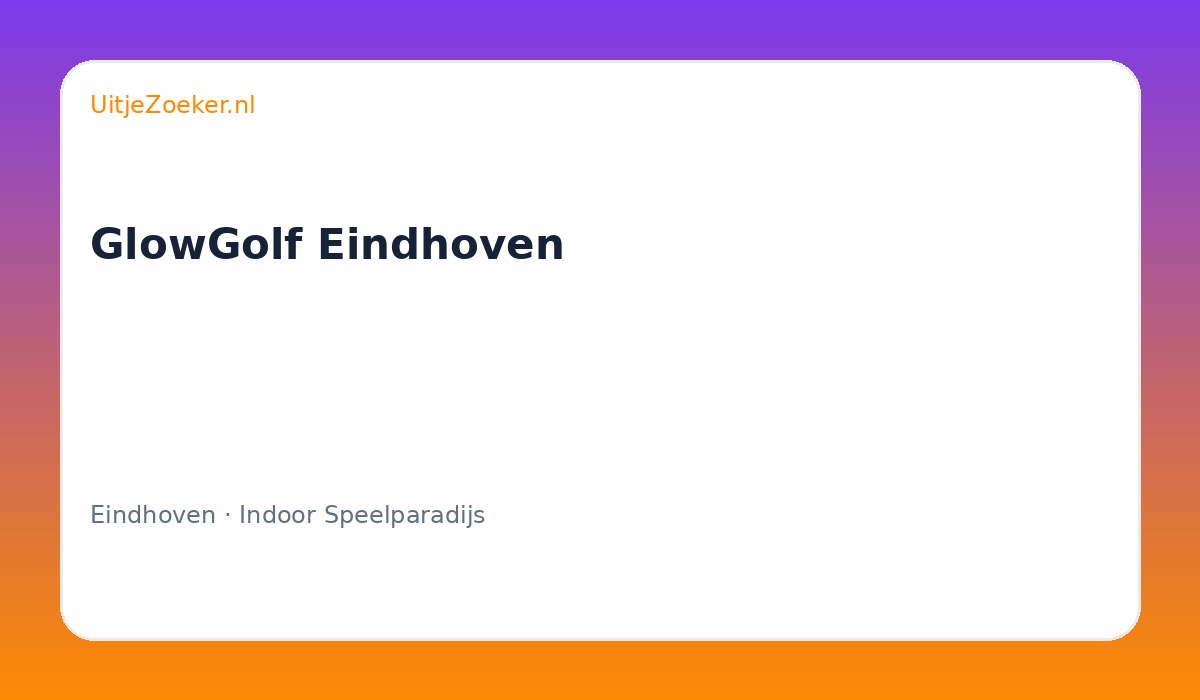 GlowGolf Eindhoven