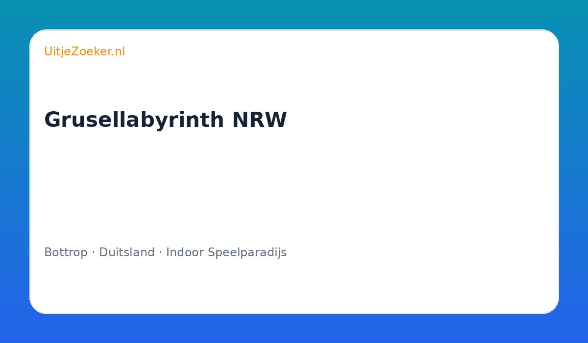 Grusellabyrinth NRW
