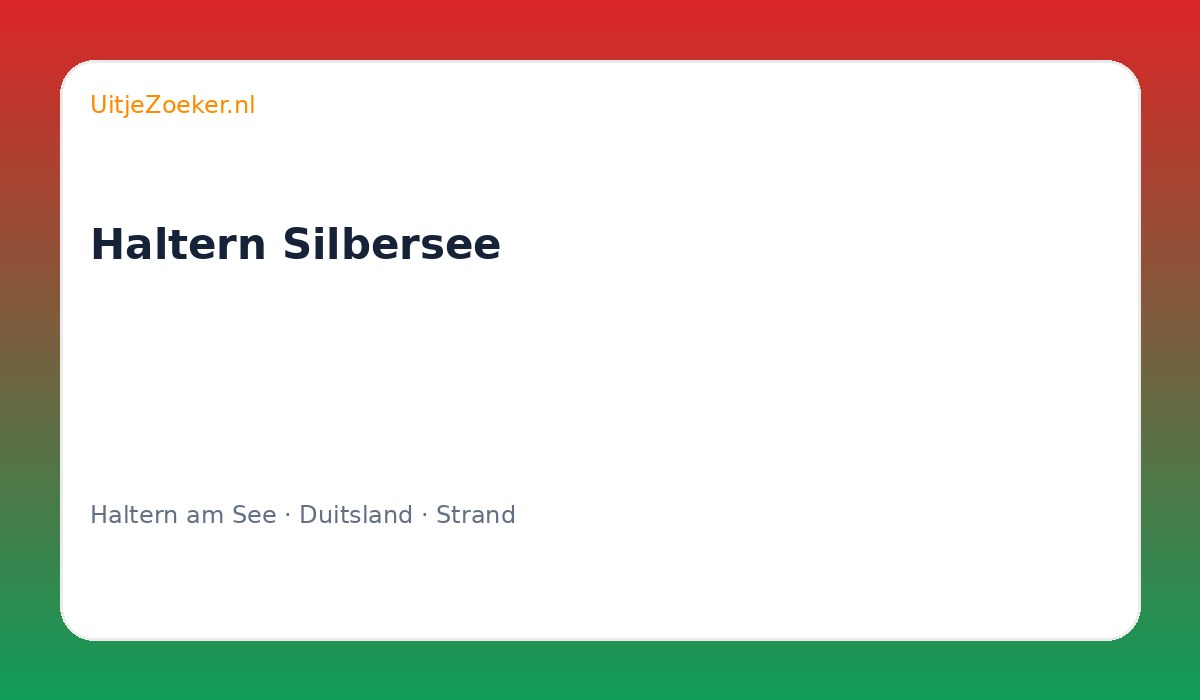 Haltern Silbersee