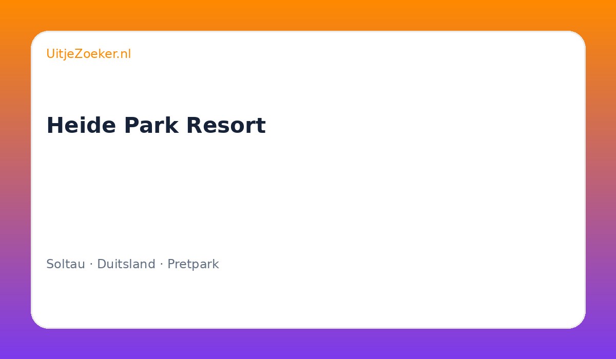 Heide Park Resort