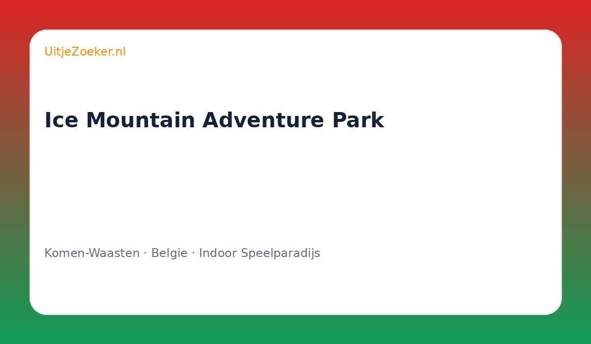 Ice Mountain Adventure Park
