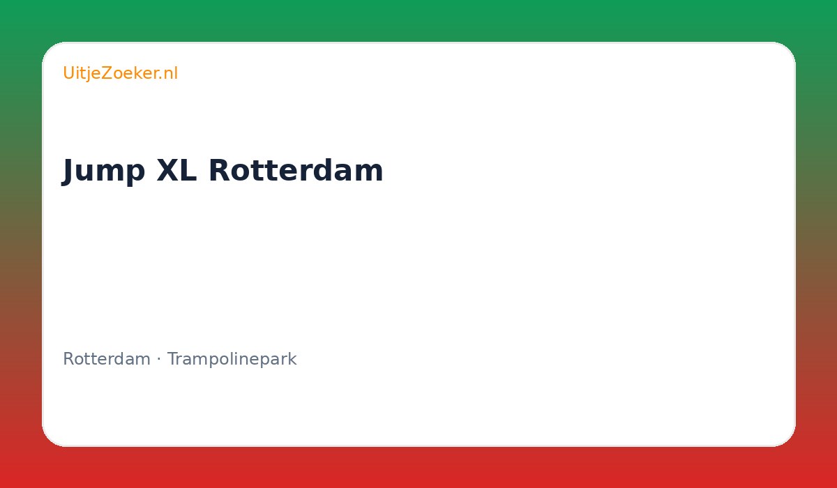 Jump XL Rotterdam