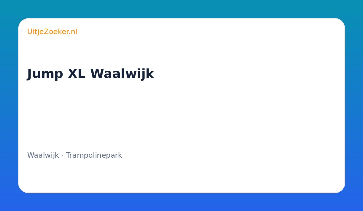 Jump XL Waalwijk