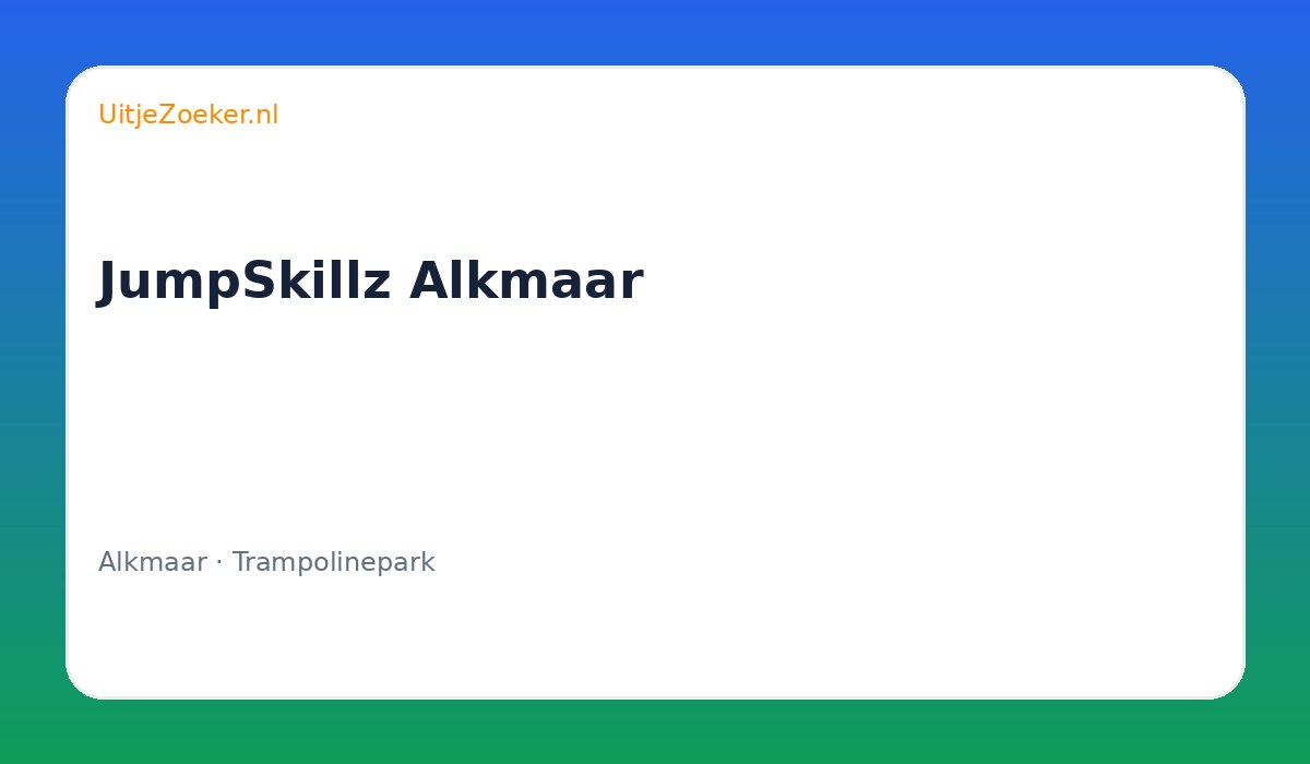 JumpSkillz Alkmaar
