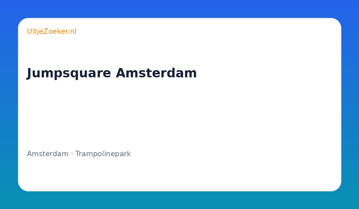 Jumpsquare Amsterdam