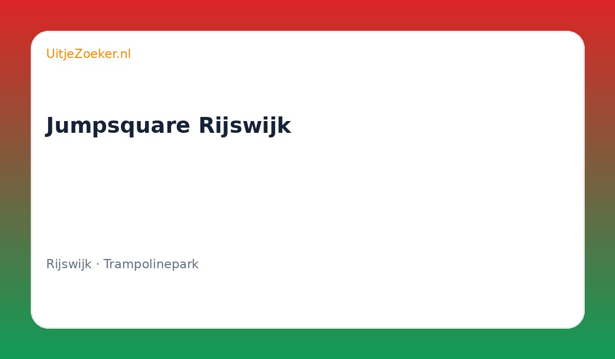 Jumpsquare Rijswijk