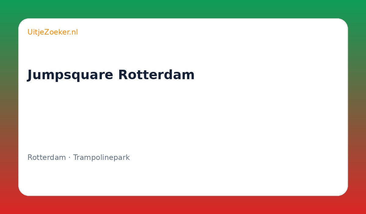 Jumpsquare Rotterdam