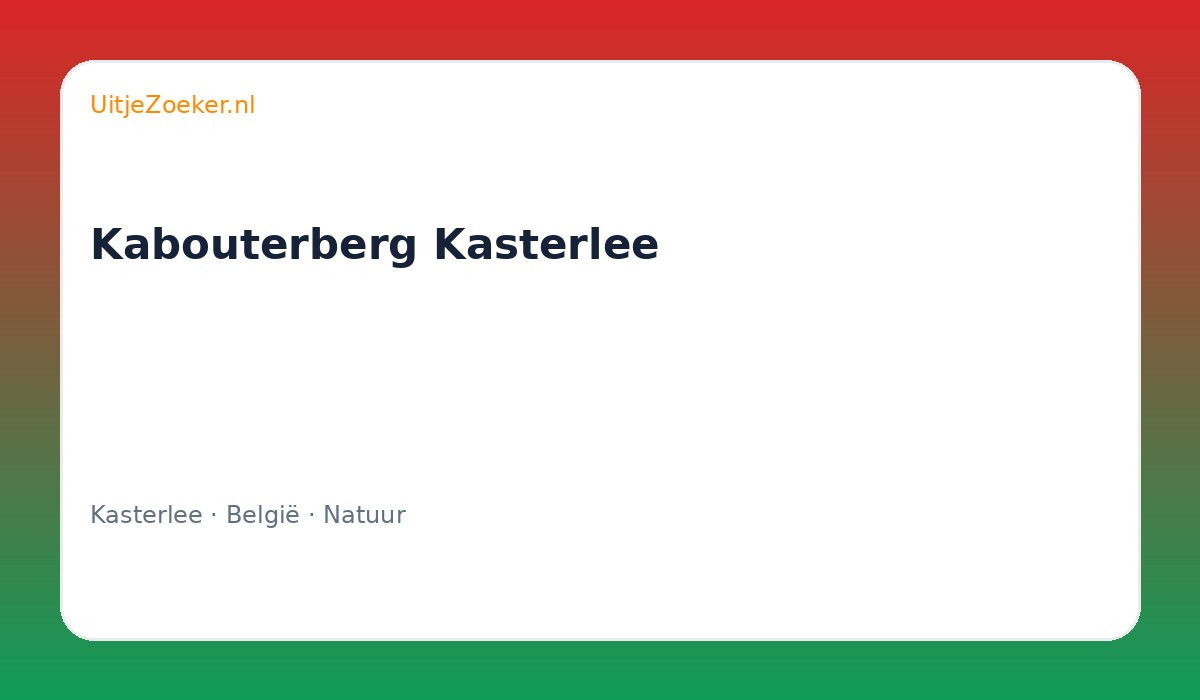 Kabouterberg Kasterlee