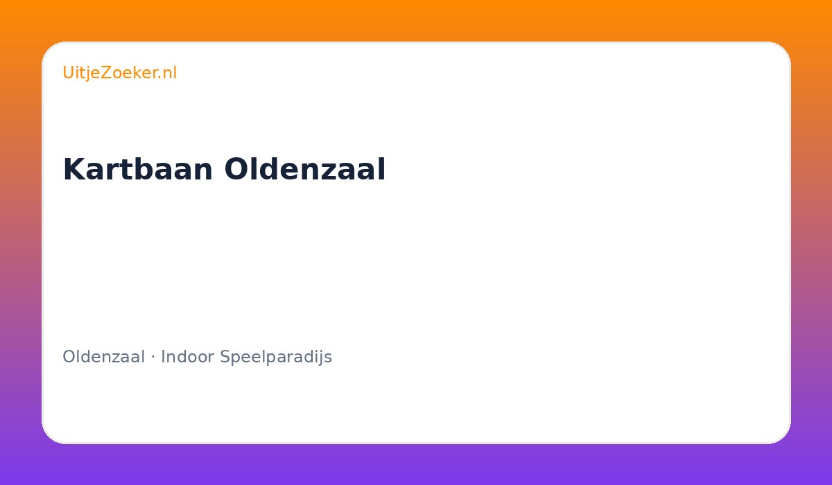 Kartbaan Oldenzaal