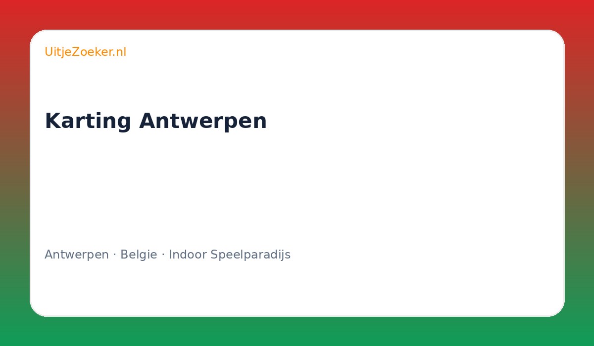 Karting Antwerpen