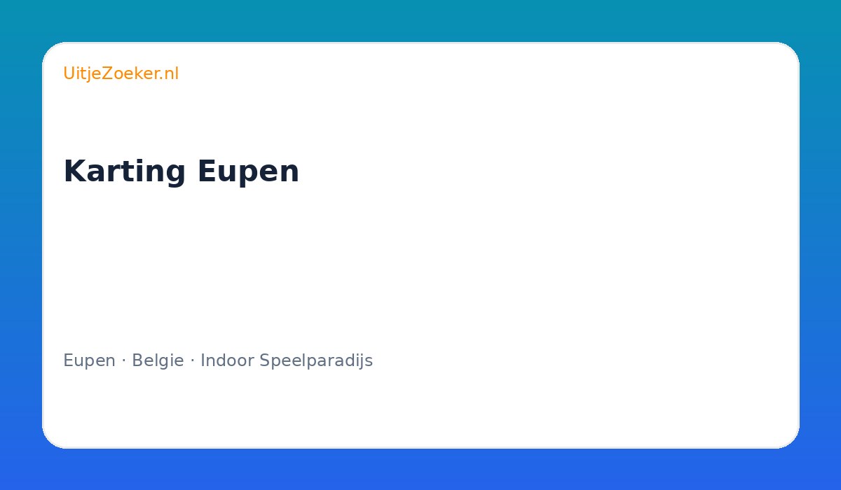 Karting Eupen