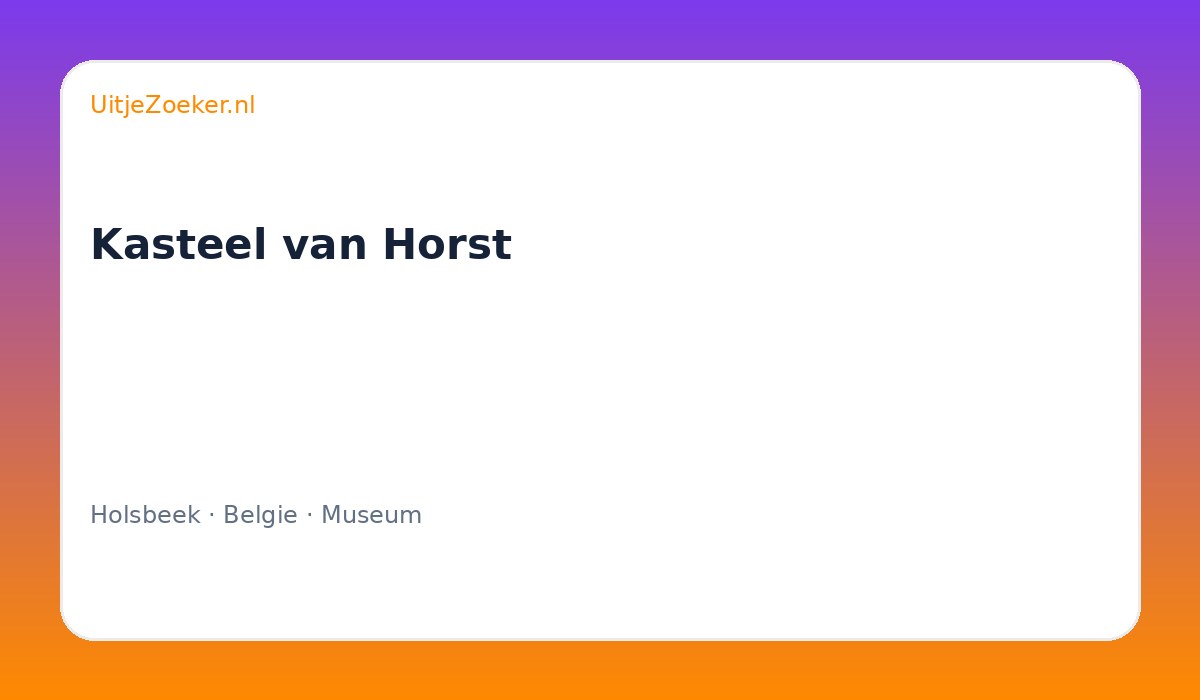 Kasteel van Horst