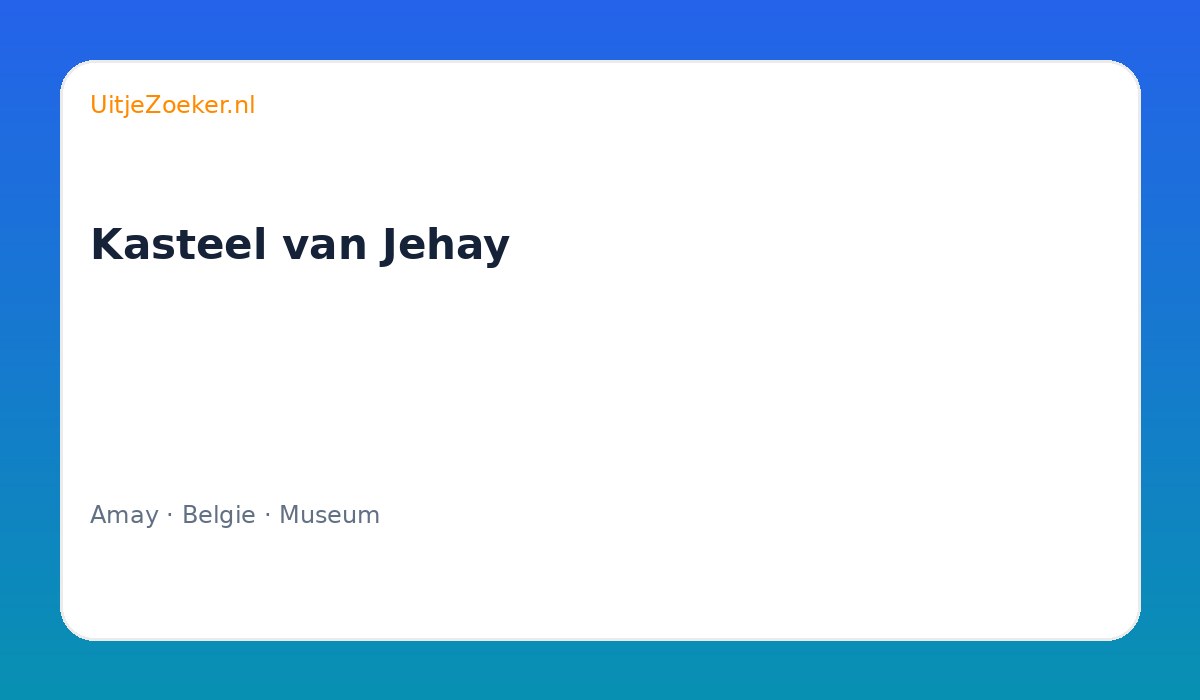 Kasteel van Jehay