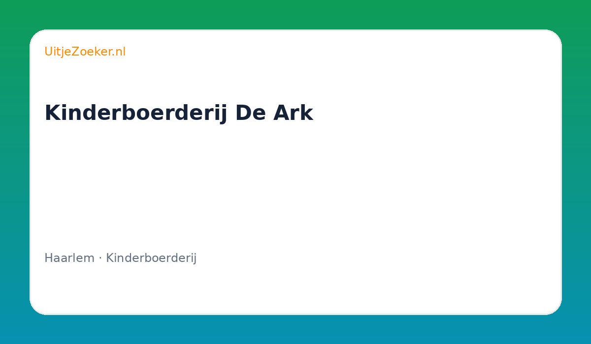 Kinderboerderij De Ark