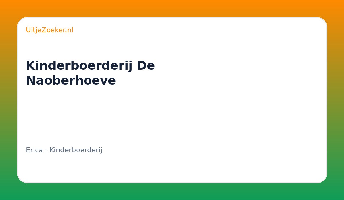 Kinderboerderij De Naoberhoeve