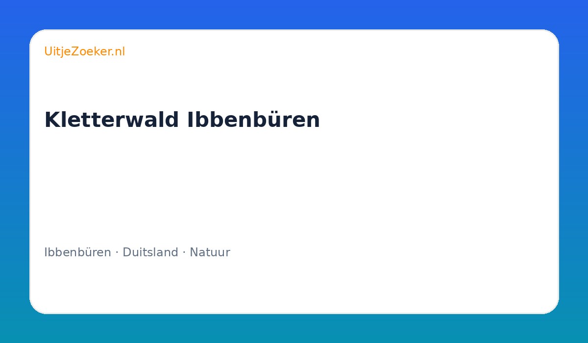Kletterwald Ibbenbüren
