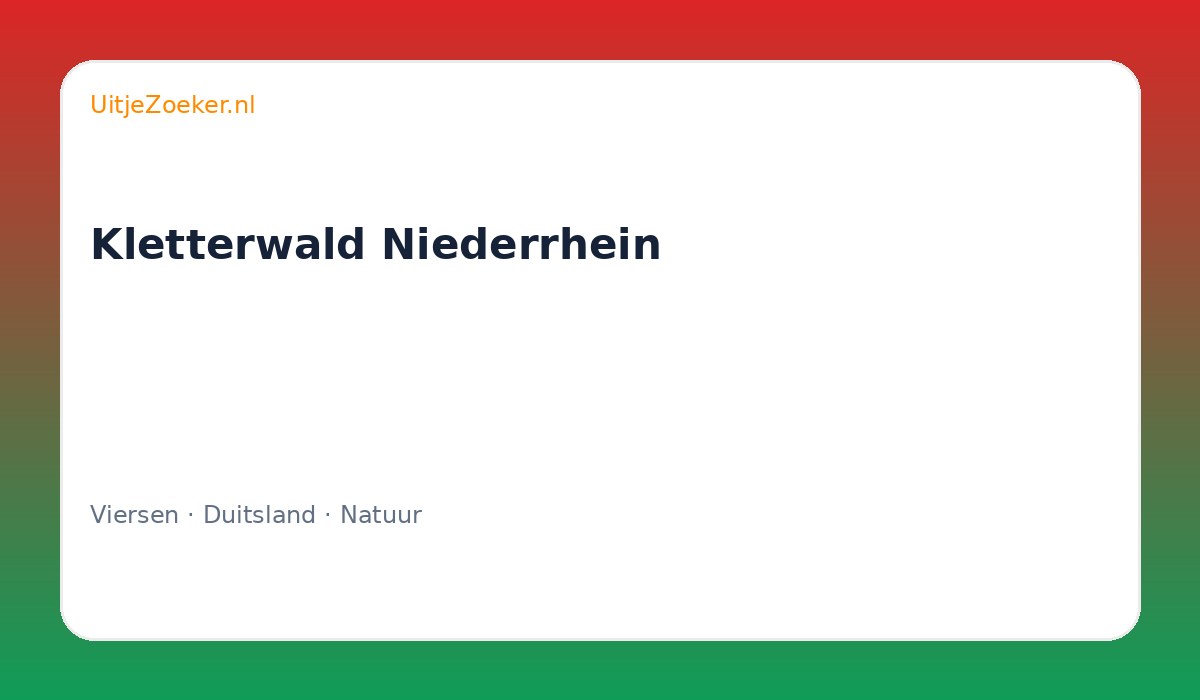 Kletterwald Niederrhein