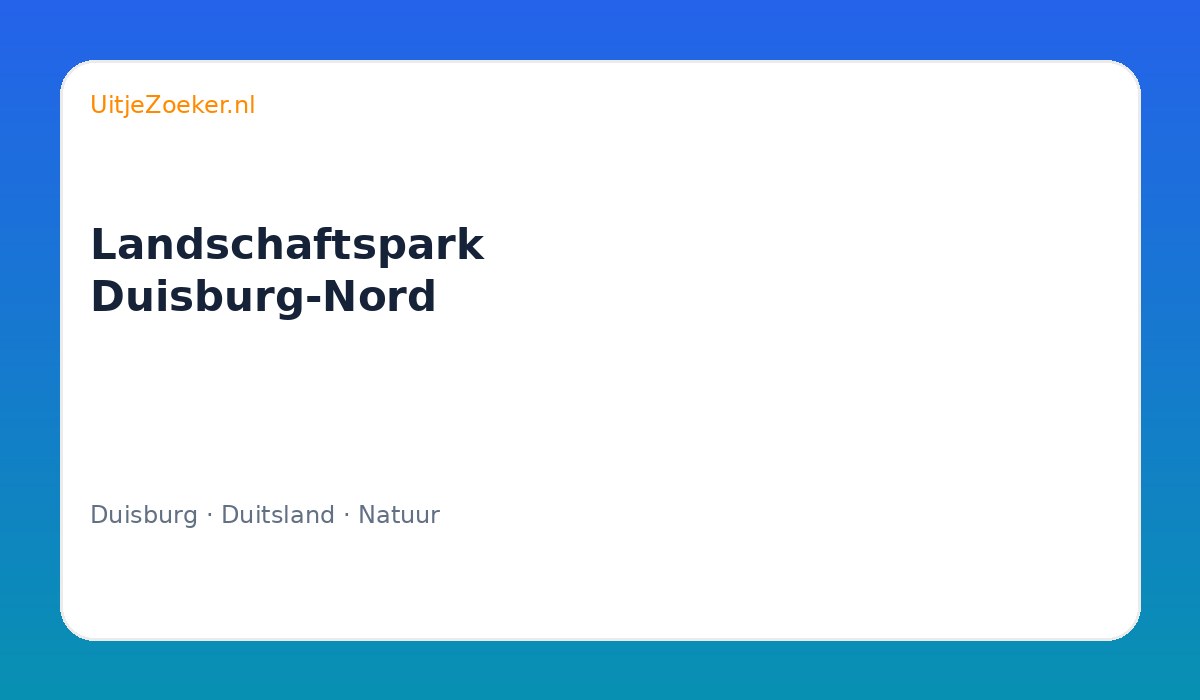 Landschaftspark Duisburg-Nord