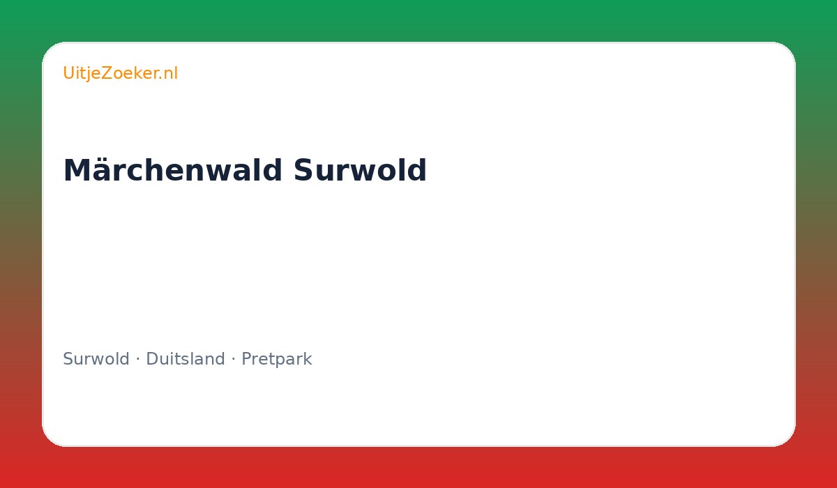 Märchenwald Surwold