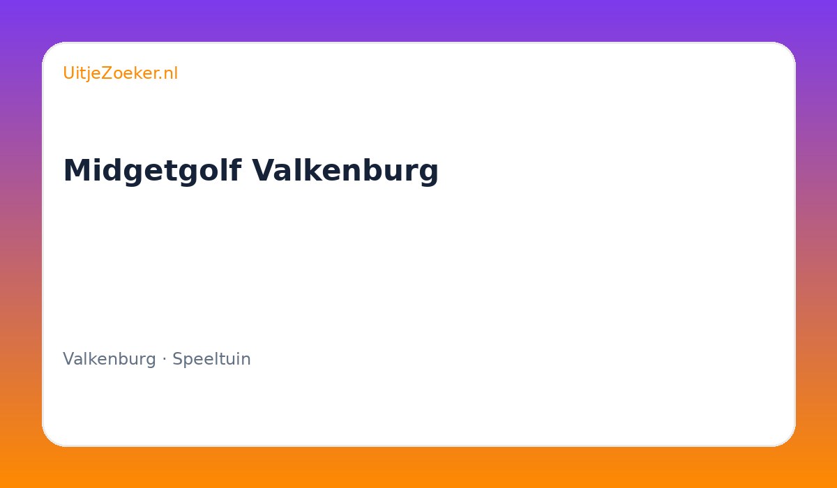 Midgetgolf Valkenburg