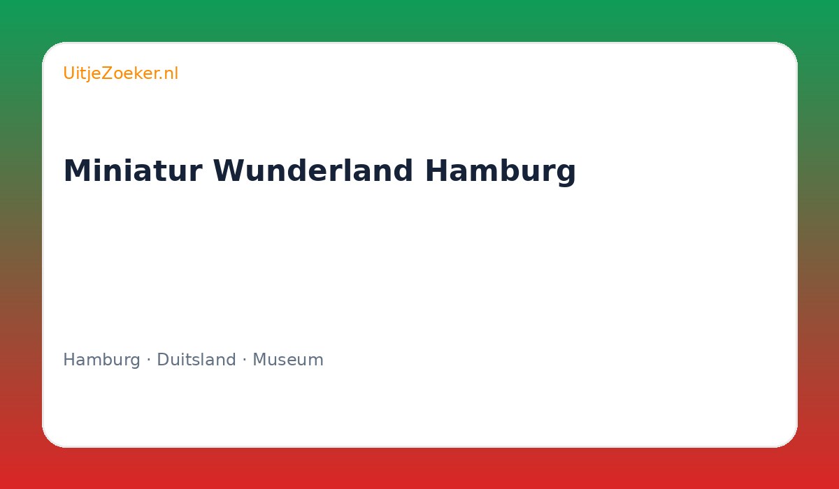 Miniatur Wunderland Hamburg