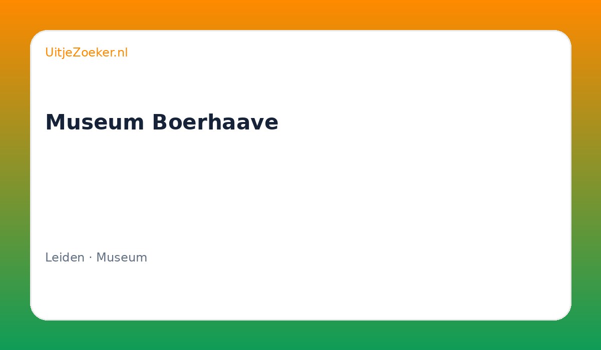 Museum Boerhaave