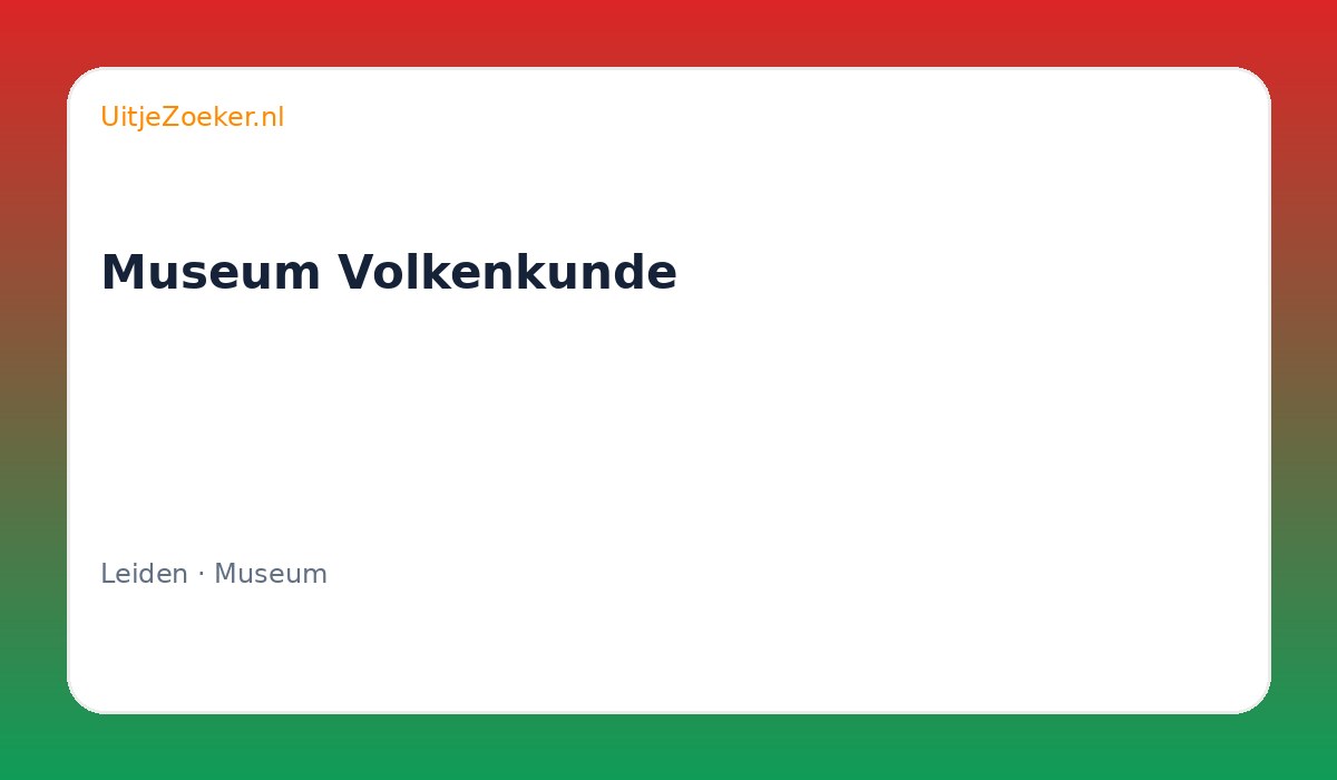 Museum Volkenkunde