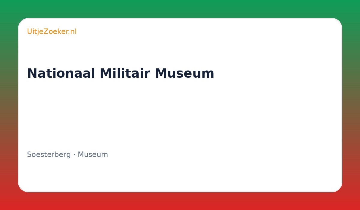 Nationaal Militair Museum